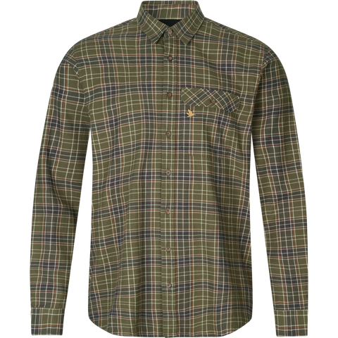 Seeland - Highseat Mens Shirt Burnt Olive Check Green Country Shooting