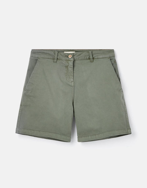 Joules Cruise Mid Thigh Length Chino Shorts in Seaweed Green