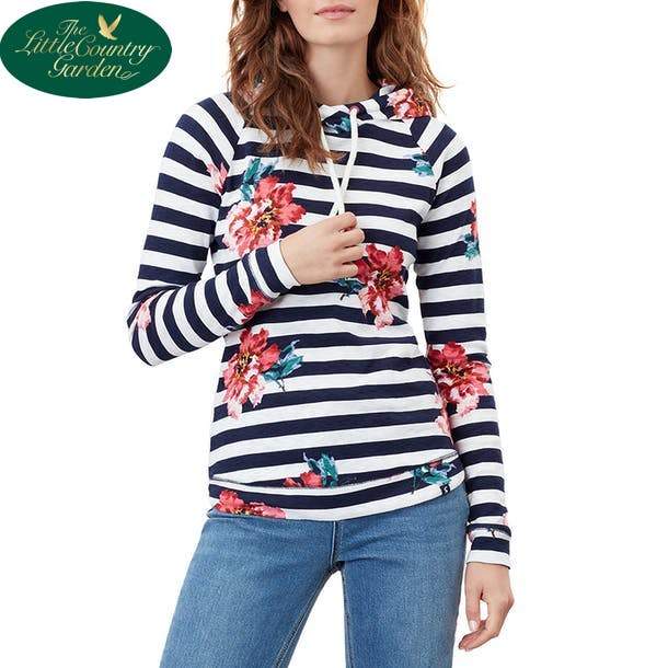 Joules marlston floral hooded sweatshirt outlet