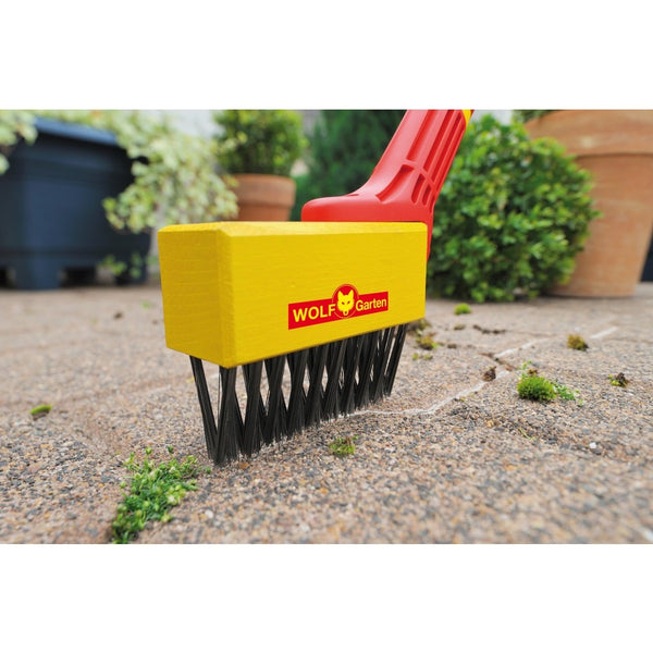 Wolf Garten FBM Patio Weeding Wire Brush Head Multi Change Click System Garden