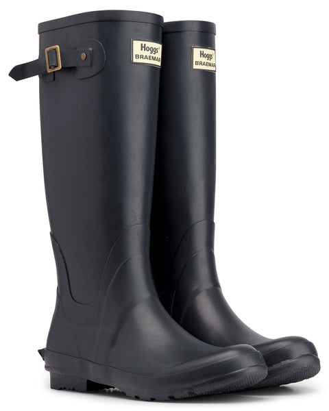 Hoggs of Fife Field Braemar Navy Rubber Wellington Boots Wellies Sport