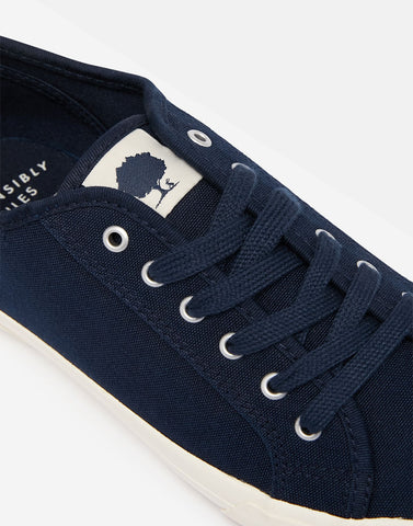 Joules Coast Organic Womens Pumps Navy Blue Lace Up Trainers Ladies