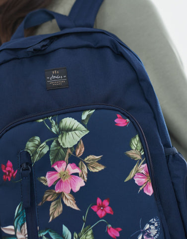 Joules Wanderer Navy Blue Technical Backpack Bag Rucksack