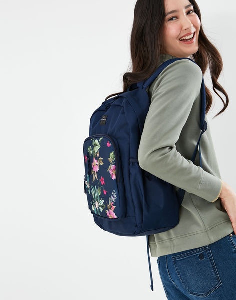 Joules Wanderer Navy Blue Technical Backpack Bag Rucksack