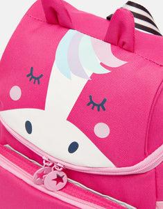 Joules Kids Ranger Character Pink Unicorn Backpack Rucksack Bag