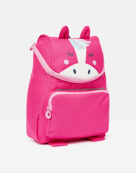 Joules Kids Ranger Character Pink Unicorn Backpack Rucksack Bag