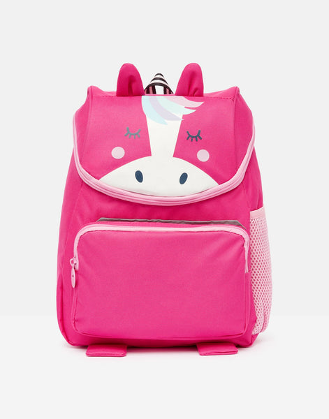 Joules Kids Ranger Character Pink Unicorn Backpack Rucksack Bag