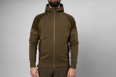 Seeland - Cross Mens Full Zip Hoody Jersey Sweater Dark Olive Green