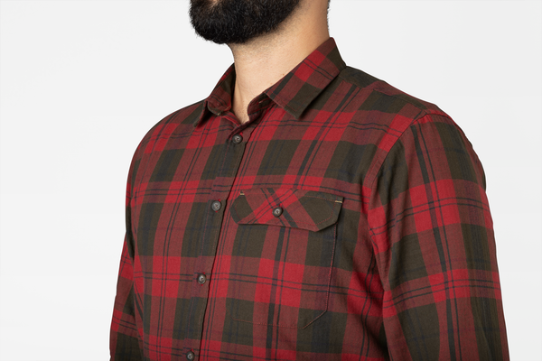Seeland - Highseat Mens Shirt Red Forest Check Country Shooting