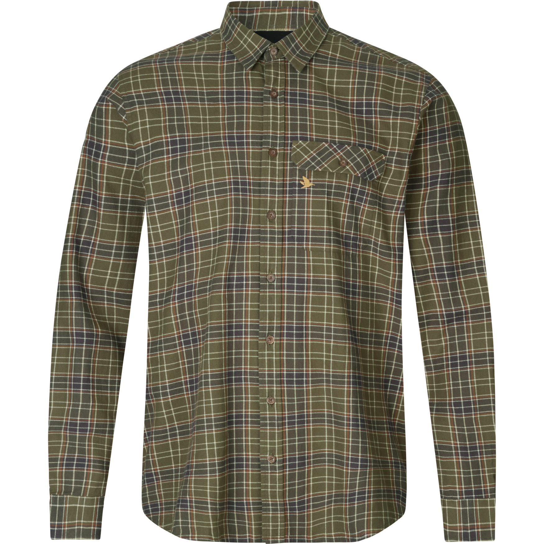 Seeland - Highseat Mens Shirt Burnt Olive Check Green Country Shooting