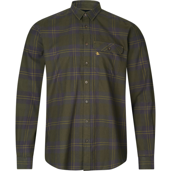 Seeland - Highseat Mens Shirt Dark Olive Check Green Country Shooting