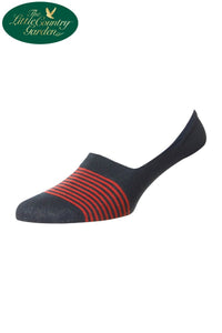 Navy Pantherella Invisible Mens Socks 
