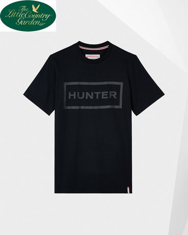 Black Hunter Womens T-Shirt With Logo Front Centre