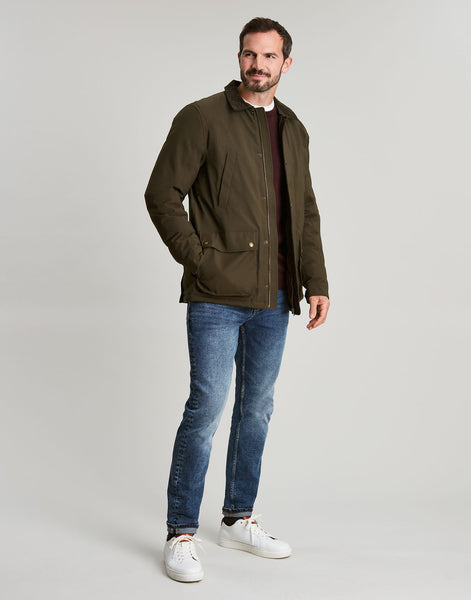 Joules Mens Arbury Field Coat Green Outdoor Waterproof Jacket
