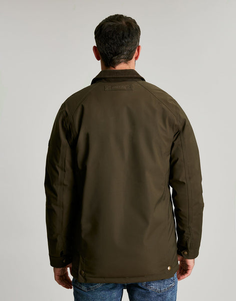 Joules Mens Arbury Field Coat Green Outdoor Waterproof Jacket
