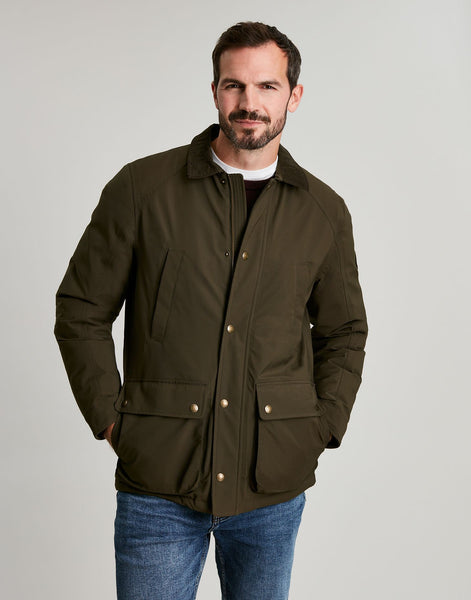 Joules Mens Arbury Field Coat Green Outdoor Waterproof Jacket
