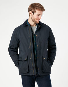 Joules Mens Arbury Field Coat Marine Navy Outdoor Waterproof Jacket