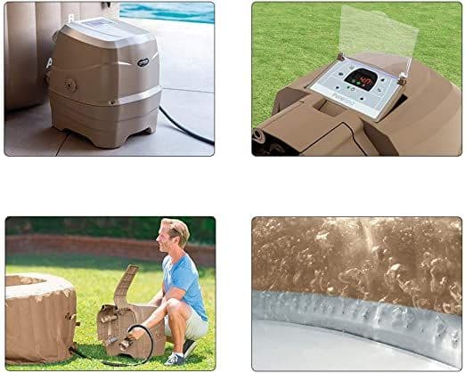 Intex 4 Person Bubble Spa Purespa with updated control base (New) Pure Lazy Spa