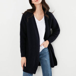 Joules Womens Adelaide Longline Cardigan Marine Navy Long Jumper