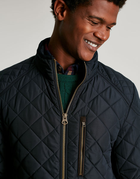 Joules Derwent Mens Quilted Jacket Marine Navy Coat