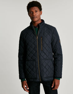 Joules Derwent Mens Quilted Jacket Marine Navy Coat