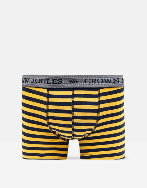 Joules Mens Mans Best Friend Dog Crown Joules Underwear 2 Pack Boxer Briefs