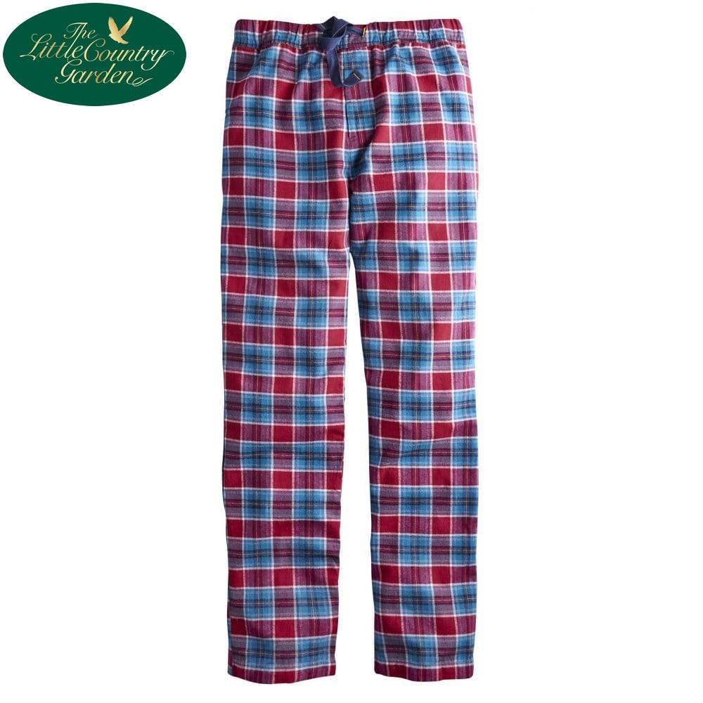 Joules Mens Selwyn Red Wine Check Lounge Pants Trousers 