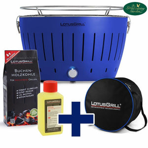 Lotus Grill Standard Smokeless Grill LotusGrill Deep Blue Free Charcoal Lighting Gel