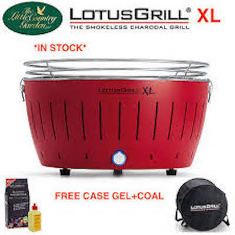 Lotus Grill XL Blazing Red (Free Coal/Gel/Carry Case) LotusGrill