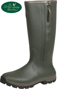SEELAND - Noble Zip Wellington Boot Dark Olive Green Rain Boots