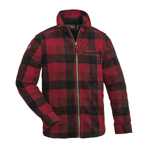 Pinewood Kids Red and Black Kanada Fleece Shirt 60690 Childrens Canada Top