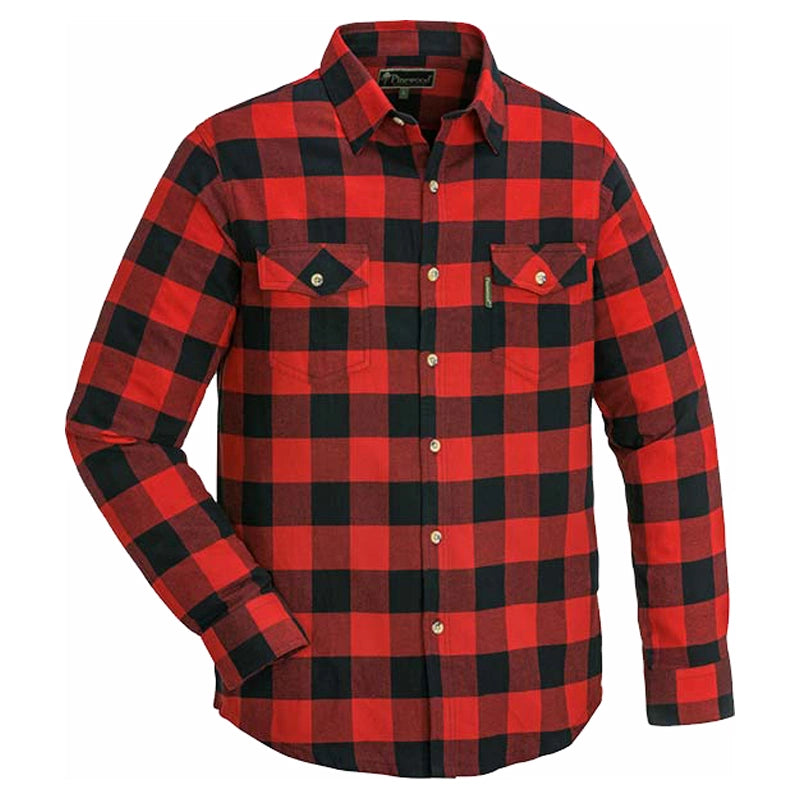 Pinewood Voxtorp Red and Black Checked Shirt 53260 Lumberjack