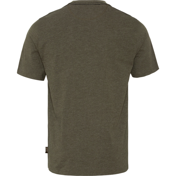 Seeland Outdoor T-Shirt Pine Green Melange Ram Graphic Tshirt