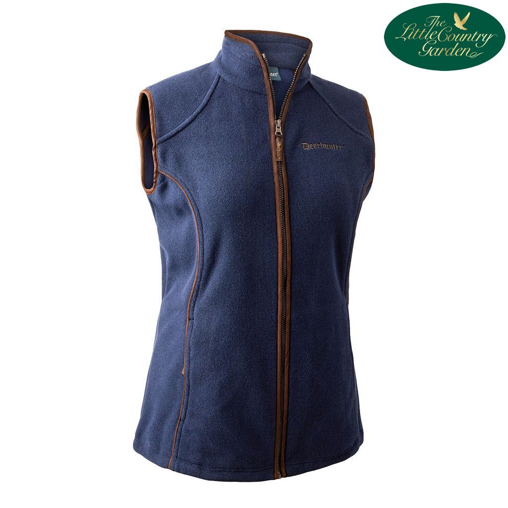 Deerhunter Lady Josephine Fleece Waistcoat Graphite Blue Gilet Bodywarmer Country Shooting 