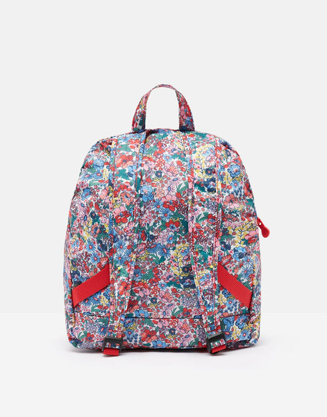 Joules Kids Discoverer Packable Backpack Ditsy Print Jnr