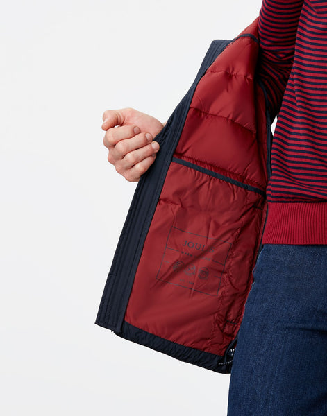 Joules Men's Go-To padded Gilet Navy Go To Waistcoat Vest Small
