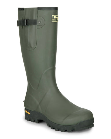 Hoggs of Fife Mens Field Pro Neoprene Lined Wellies Wellington Boots Olive Green Neo Womens