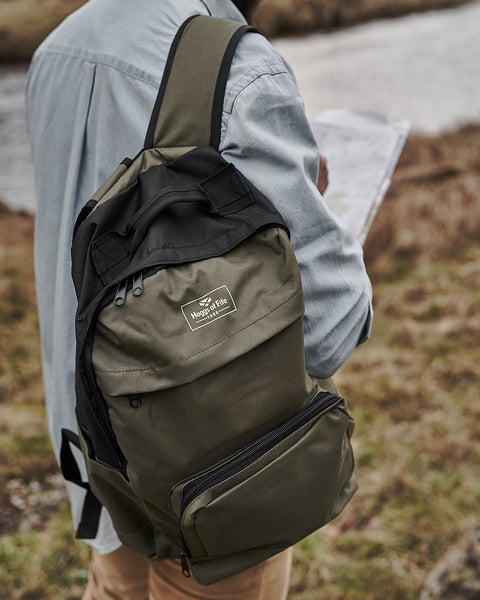 Hoggs of Fife Field and Trek Backpack Green Nylon Back Pack