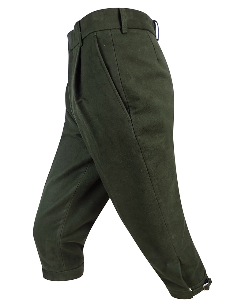 Hoggs of Fife Mens Field Pro Moleskin Breeks Olive Green Shooting