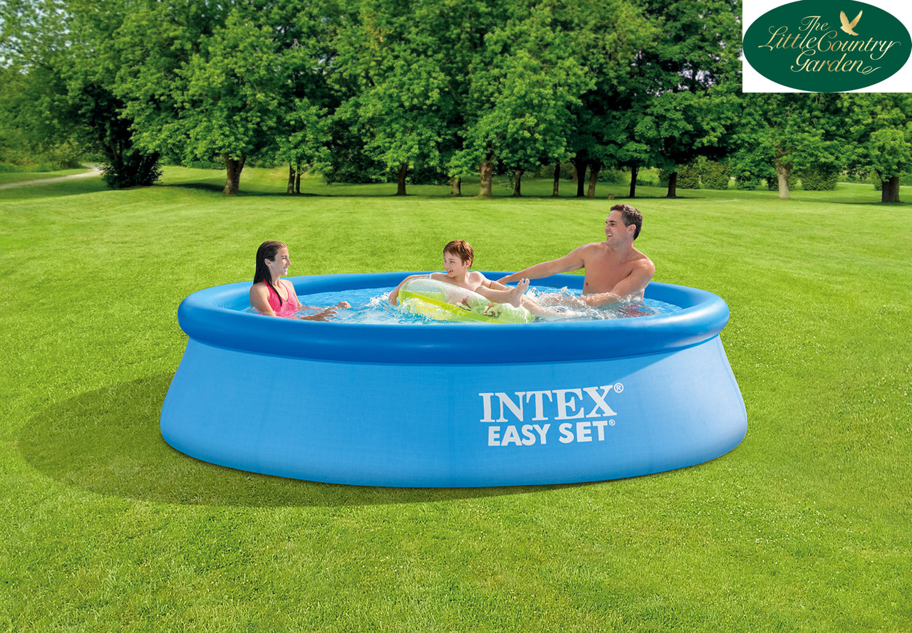 Intex 10ft Easy Set Swimming Pool 3.1m 10'x30" Paddling Pool Summer