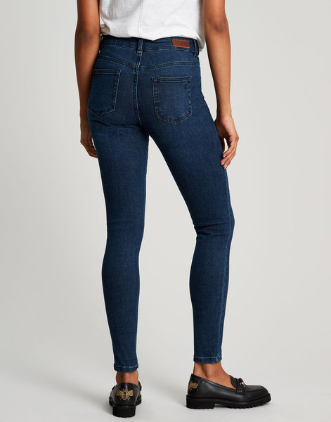 Joules Monroe High Rise Stretch Skinny Jeans Blue Indigo Denim