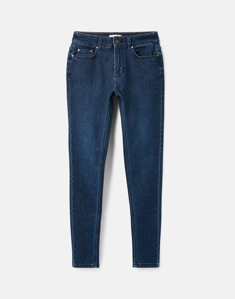Joules Monroe High Rise Stretch Skinny Jeans Blue Indigo Denim