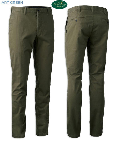 Deerhunter Mens Casual Trousers Art Green Dark Country Chinos Hunting Shooting