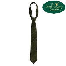 Deerhunter Tie in Green With Partridges Birds