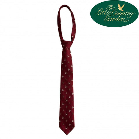 Deerhunter Tie in Burgundy With Mallard Ducks Birds