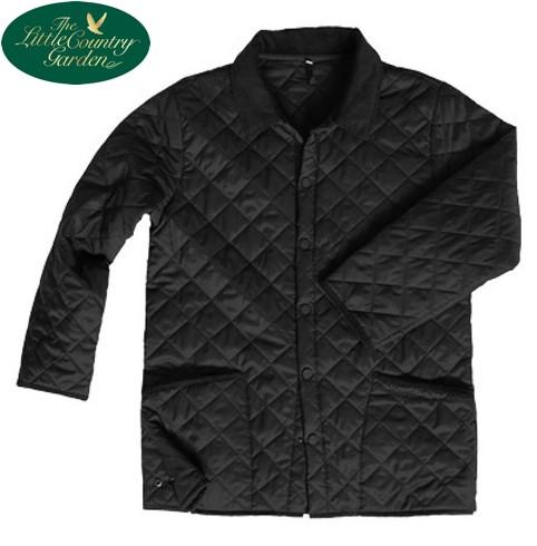 Hoggs of Ffie Mens Black Lauderdlae Quilted Jacket Coat 