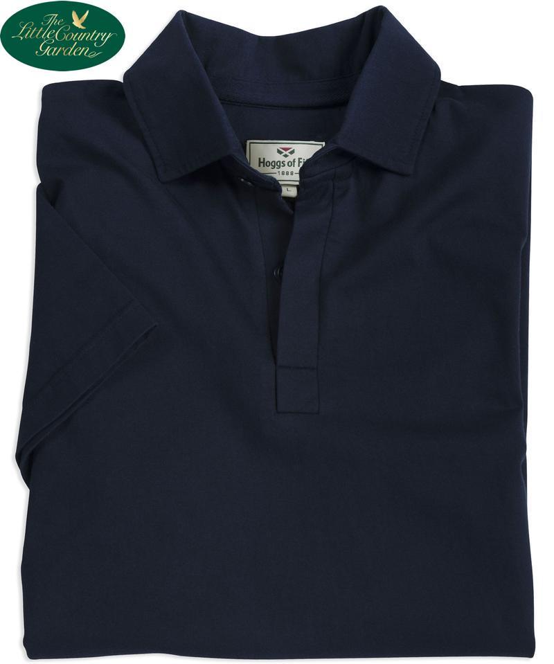 Hoggs of Fife Mens Short Sleeve Premium Rugby Shirt T-Shirt Navy
