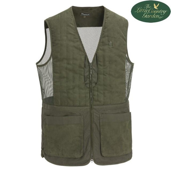 Pinewood Mens Cadley Shooting Vest Clay Hunting Moss Green 5805 Gilet Waistcoat 