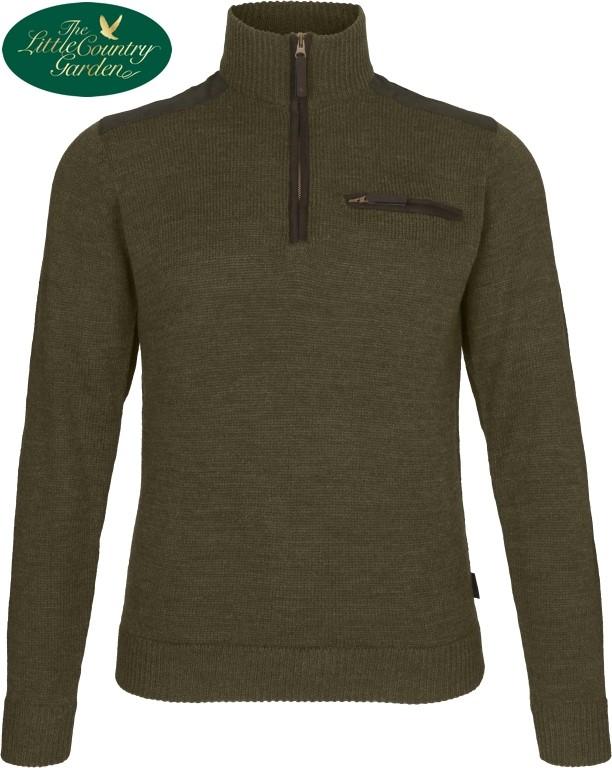 Shaded Olive Mens Seeland Half Zip Sweater