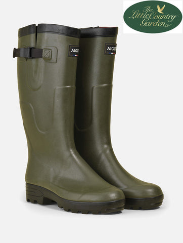 Aigle Dartan Pro Khaki Green Mens Heavy Duty Anti Fatigue Wellington Boots Unisex